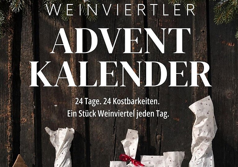 Kostbarer Adventkalender 2026 Bild mit verpackten Produkten vom Kostbaren Adventkalender