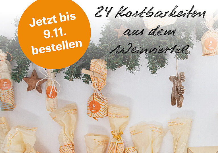 Bild mit verpackten Produkten vom Kostbaren Adventkalender